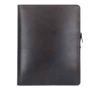 Leonhard Heyden Dakota writing case leather 32 cm laptop compartment brown