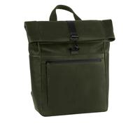 Leonhard Heyden Hague backpack leather 40 cm laptop compartment green