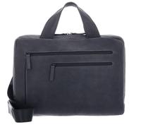 Leonhard Heyden Hague briefcase leather 38 cm laptop compartment gray