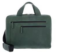 Leonhard Heyden Hague briefcase leather 38 cm laptop compartment olive