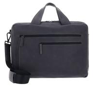 Leonhard Heyden Hague briefcase leather 40 cm laptop compartment gray