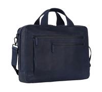 Leonhard Heyden Hague briefcase leather 40 cm laptop compartment blue