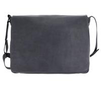 Leonhard Heyden Leather cross body bag laptop bag with laptop compartment Den Haag Umhängetasche 6752 Grau anthracite