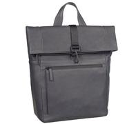 Leonhard Heyden Hague backpack leather 40 cm laptop compartment gray
