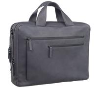 Leonhard Heyden Hague briefcase leather 40 cm laptop compartment gray