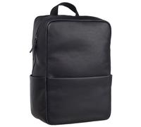 Leonhard Heyden Hamburg backpack leather 40 cm laptop compartment black