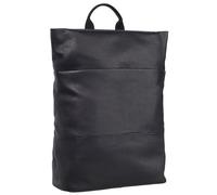 Leonhard Heyden Hamburg backpack leather 46 cm laptop compartment black