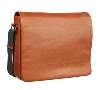 Leonhard Heyden Hamburg Messenger leather 38 cm laptop compartment brown