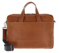 Leonhard Heyden Hamburg briefcase 38 cm laptop compartment brown