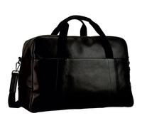 Leonhard Heyden Hamburg Weekender travel bag Leather 52 cm black