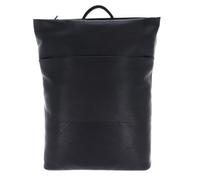 Leonhard Heyden Hamburg backpack leather 46 cm laptop compartment black