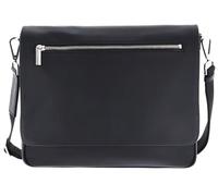 Leonhard Heyden Leather laptop bag with laptop compartment Montreal Shoulder Bag Black