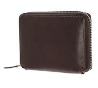 Leonhard Heyden Leather Purse Cambridge Zip Around Wallet Red Brown Dark Brown