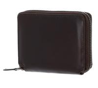 Leonhard Heyden Leather Purse Roma Zip Around Wallet Brown Dark Brown