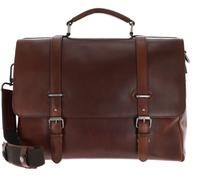 Leonhard Heyden Roma briefcase leather 39 cm laptop compartment brown
