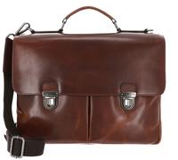 Leonhard Heyden Roma Briefcase Leather 41 cm Laptop compartment brown