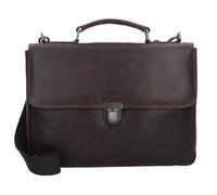 Leonhard Heyden Roma briefcase leather 37 cm laptop compartment brown