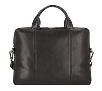 Leonhard Heyden Roma briefcase leather 38 cm laptop compartment black