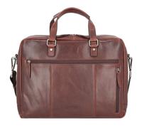 Leonhard Heyden Roma briefcase leather 41 cm laptop compartment brown