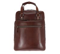 Leonhard Heyden Roma backpack leather 42 cm laptop compartment brown