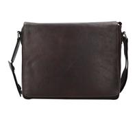 Leonhard Heyden Roma Messenger leather 38 cm laptop compartment brown