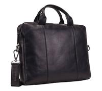 Leonhard Heyden Roma briefcase leather 37 cm laptop compartment black