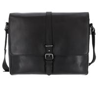 Leonhard Heyden Roma briefcase leather 35 cm laptop compartment black