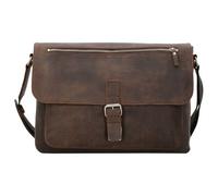 Leonhard Heyden Salisbury Messenger leather 40 cm laptop compartment brown