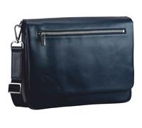 Leonhard Heyden Montreal Messenger Leather 36 cm blue