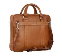 Leonhard Heyden Bergamo briefcase leather 38 cm laptop compartment brown