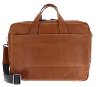 Leonhard Heyden Hamburg briefcase leather 40 cm laptop compartment brown