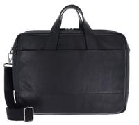 Leonhard Heyden Hamburg briefcase leather 40 cm laptop compartment black