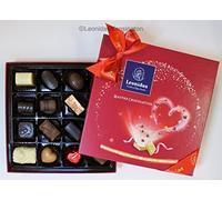 Leonidas Belgian Assorted Chocolate, Valentine Square Gift Box, 16 Pieces