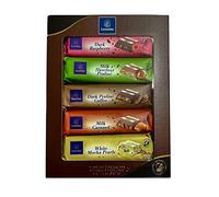 Leonidas Belgian Chocolate Bar Assortment - Set of 5 × 50 g Bars (Milk, Dark & White) | Milk Hazelnut, dark Praliné, Coffee, Salted Caramel & Mocha Pearls | Pure Cocoa Butter, No Palm Oil