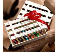 Leonidas Belgian Chocolate Liquors - 18 Piece Assortment | Dark Chocolate Liqueur Pralines Filled with Whisky, Amaretto, Cointreau, Limoncello & More | Pure Cocoa Butter | Gift Box