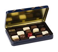 Leonidas Belgian Chocolate Leonidas Luxury Blue Tin, Assorted Gift Box, Large Belgian Chocolates (16 Pieces)