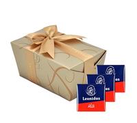 Leonidas Belgian Chocolate Napolitain Squares Gluten Free Milk Chocolate 30 pcs | Individually Wrapped Luxury Belgian Chocolate Squares Gift Box | Assorted Flavours for Birthday, Christmas