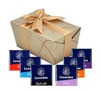 Leonidas Belgian Chocolate Napolitain Squares Gluten Free Mix 60 pcs | Individually Wrapped Luxury Belgian Chocolate Squares Gift Box | Assorted Flavours for Birthday, Christmas, Corporate