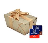 Leonidas Belgian Chocolate Napolitain Squares Milk Chocolate 60 pcs | Individually Wrapped Luxury Belgian Chocolate Squares Gift Box | Assorted Flavours for Birthday, Christmas, Corporate