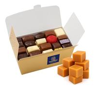 Leonidas Belgian Chocolates Gift Box - 750g Ballotin (Approx. 45 Pieces) - Assorted Premium Belgian Pralines - Includes Free Fudge Slab - Luxury Chocolate Gift