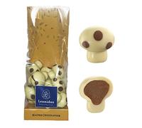 Leonidas Belgian White Chocolate Autumn Salty Caramel Mushrooms 14 pc