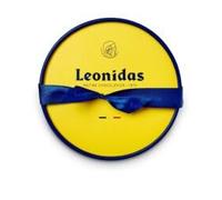 Leonidas Cerise Emballée - Belgian Dark Chocolate with Whole Morello Cherry in Liqueur - Gluten-Free - Luxury Gift Box (Dora Yellow & Blue)
