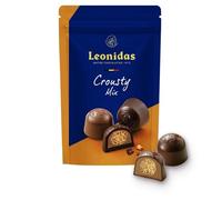 Leonidas Crousty Mix - Crunchy Malt Biscuits Coated in Praline-Filled Dark Chocolate - 200g Resealable Pouch - Belgian Chocolate Snack (1 Pack, Crousty)