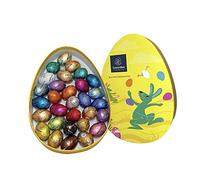 Leonidas Easter Bunny Yellow Gift box, 30 pc Mini Eggs Milk, Dark & White Assorted