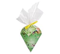 Leonidas Easter Cone with 25 Mini Easter Eggs - Belgian Assorted Milk, Dark & White Chocolate Mini Eggs with Praline, Ganache & Caramel Fillings