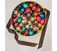 Leonidas Easter Dora Gift Box with 75 Mini Easter Eggs - Belgian Dark Chocolate Only Assortment with Praline, Ganache & Caramel Fillings