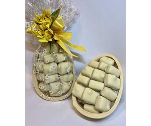 Leonidas Half White Egg Shell With Manon Blanc & Manon Cafe White