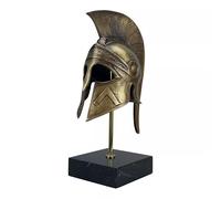Leonidas Helmet King Spartan Hero Ancient Greek Real Bronze Metal Art Sculpture