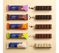 Leonidas Luxury Belgian Chocolate Bar Gift (5 × 50 g Bars) - Assorted Milk, Dark & White Chunky Bars | Praliné, Coffee, Caramel & Mocha Pearls | Premium Belgian Chocolatier Gift