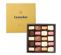 Leonidas MANON MIX Heritage Chocolate Box - 20 Premium Belgian Chocolates - Manon Café, Milk, White, Dark, Ruby, Blond, Speculoos, Intense (1 Pack, Mix Manon Coffee)